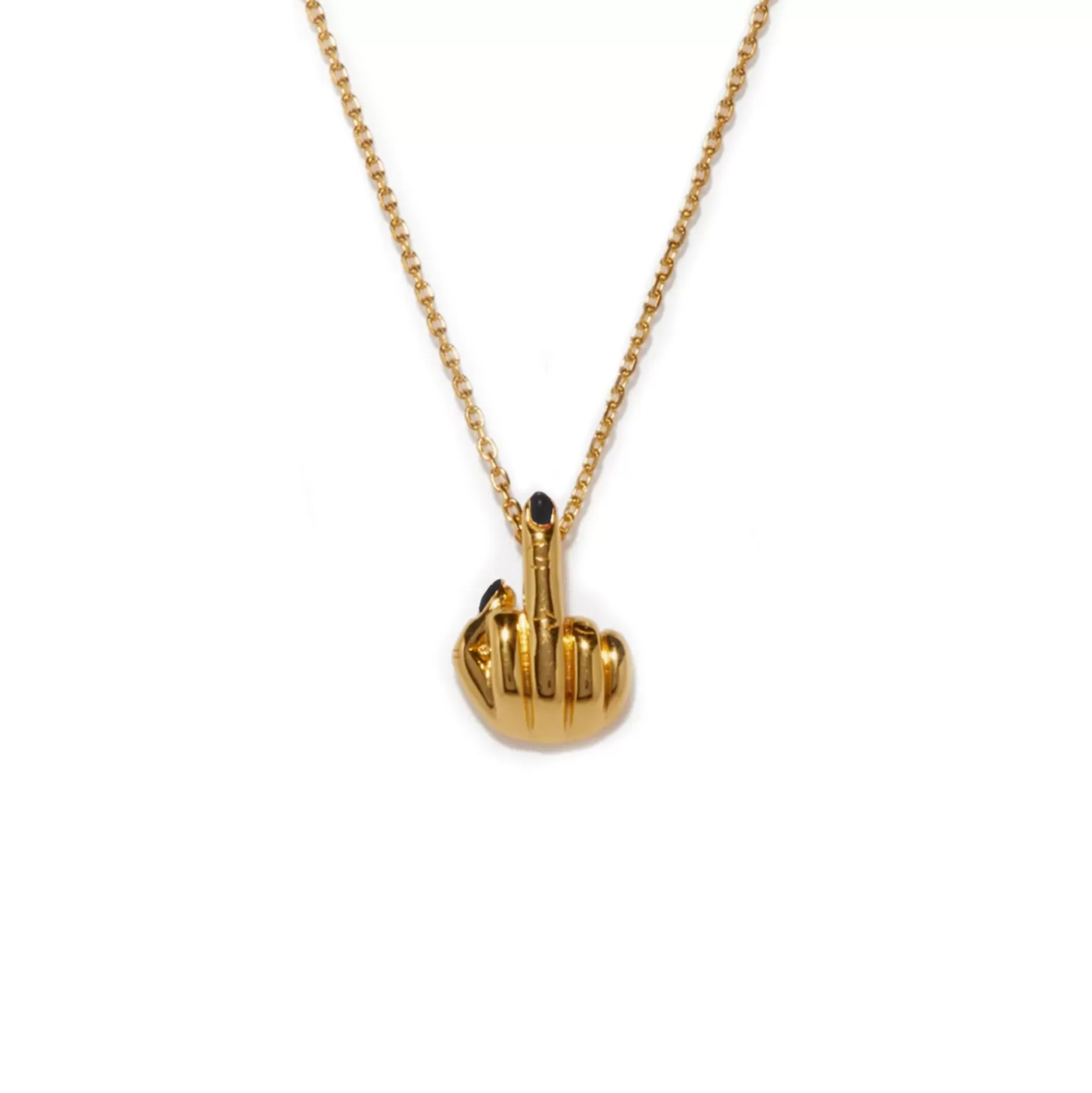 New French For Goodnight Necklace (Black) Necklaces