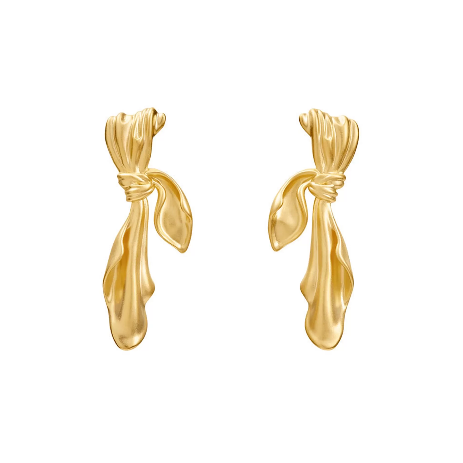 Flash Sale Gilded Cloth Earrings (Gold) Earrings