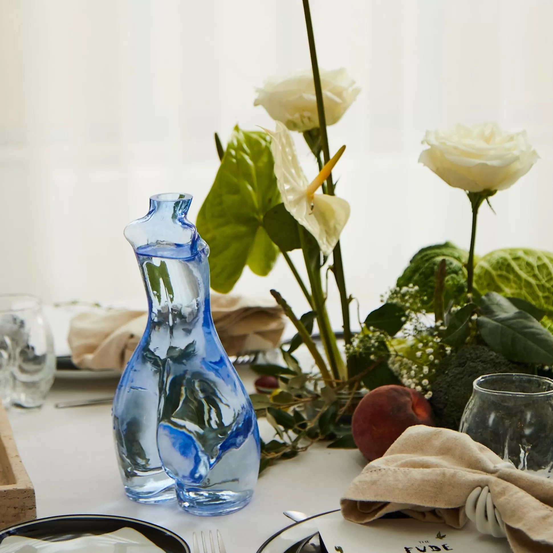 Shop Glass Carafe (Cerulean) Home