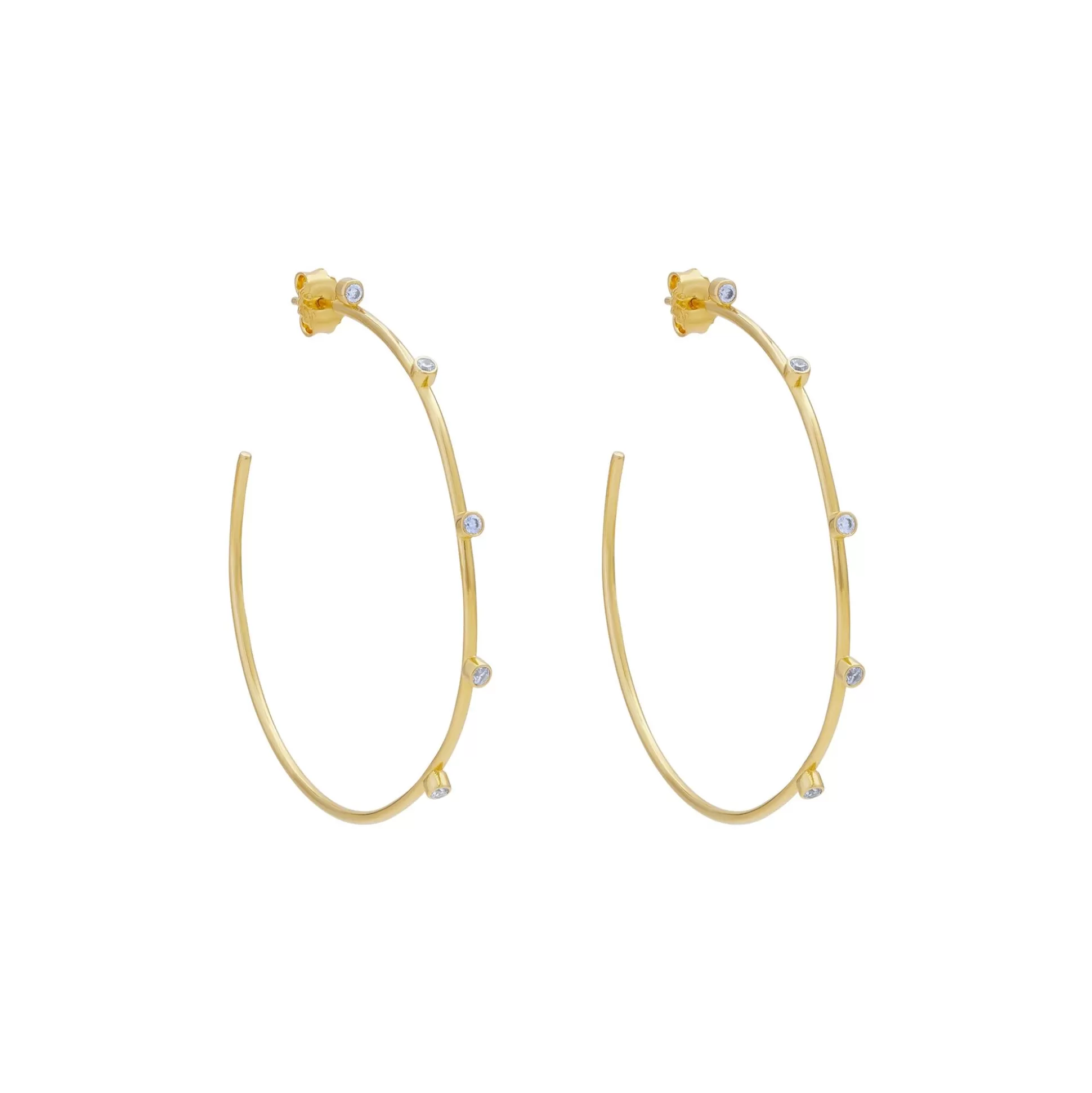 Store Razzle Dazzle Hoop Earrings Earrings
