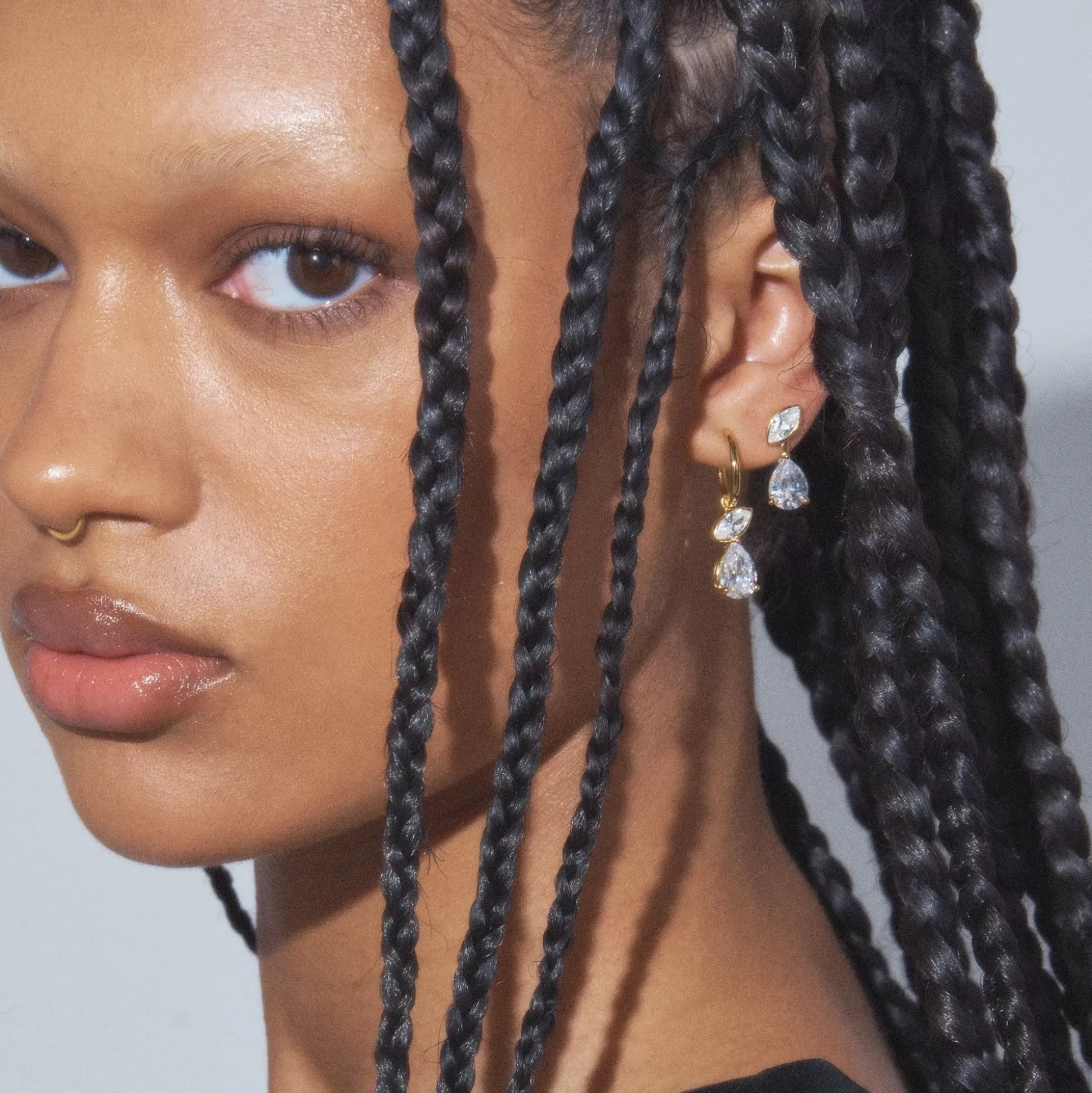 Sale Swinger Hoop Earrings (Gold) Earrings